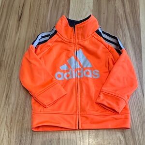 Kids Adidas Neon Orange Jacket